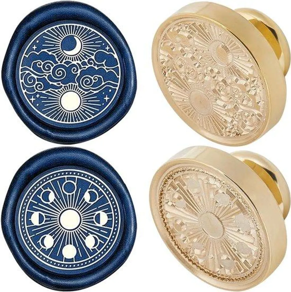 Sceau de Cire Phases de la Lune pour Invitations de Mariage et Lettres DIY