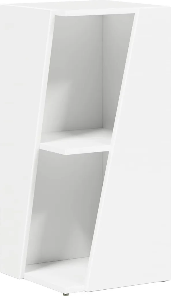 Bibliothèque d'appoint blanche 33 cm pour optimiser les petits espaces