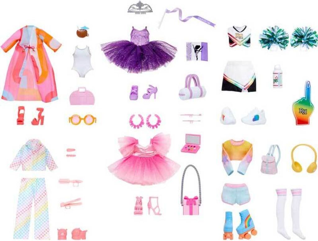 Regenbogen High Fashion Set fialový Produktbild 3