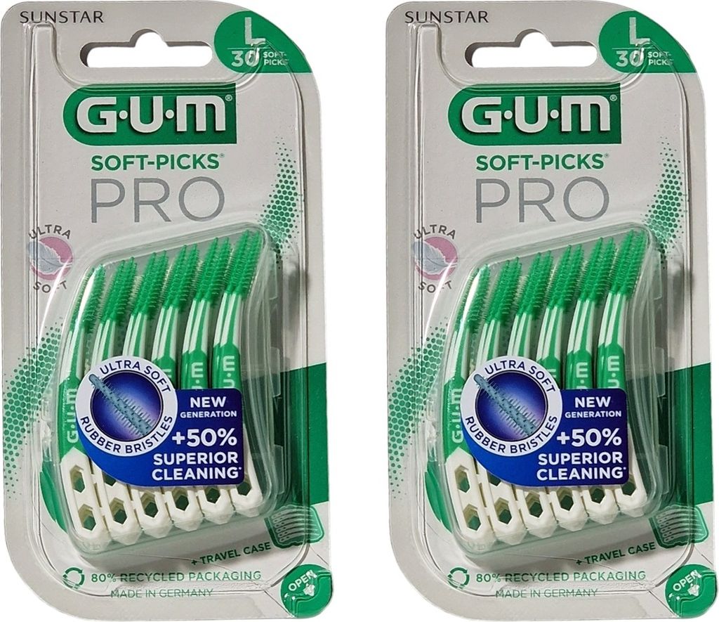 2x GUM Soft-Picks Pro large 2x 30 Stück Produktbild 