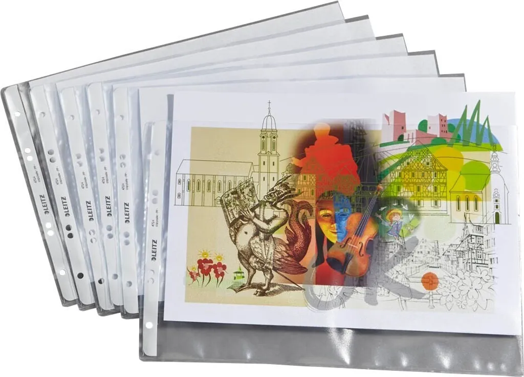 Pochette Perforée A4 Paysage Leitz Premium avec Protection Renforcée