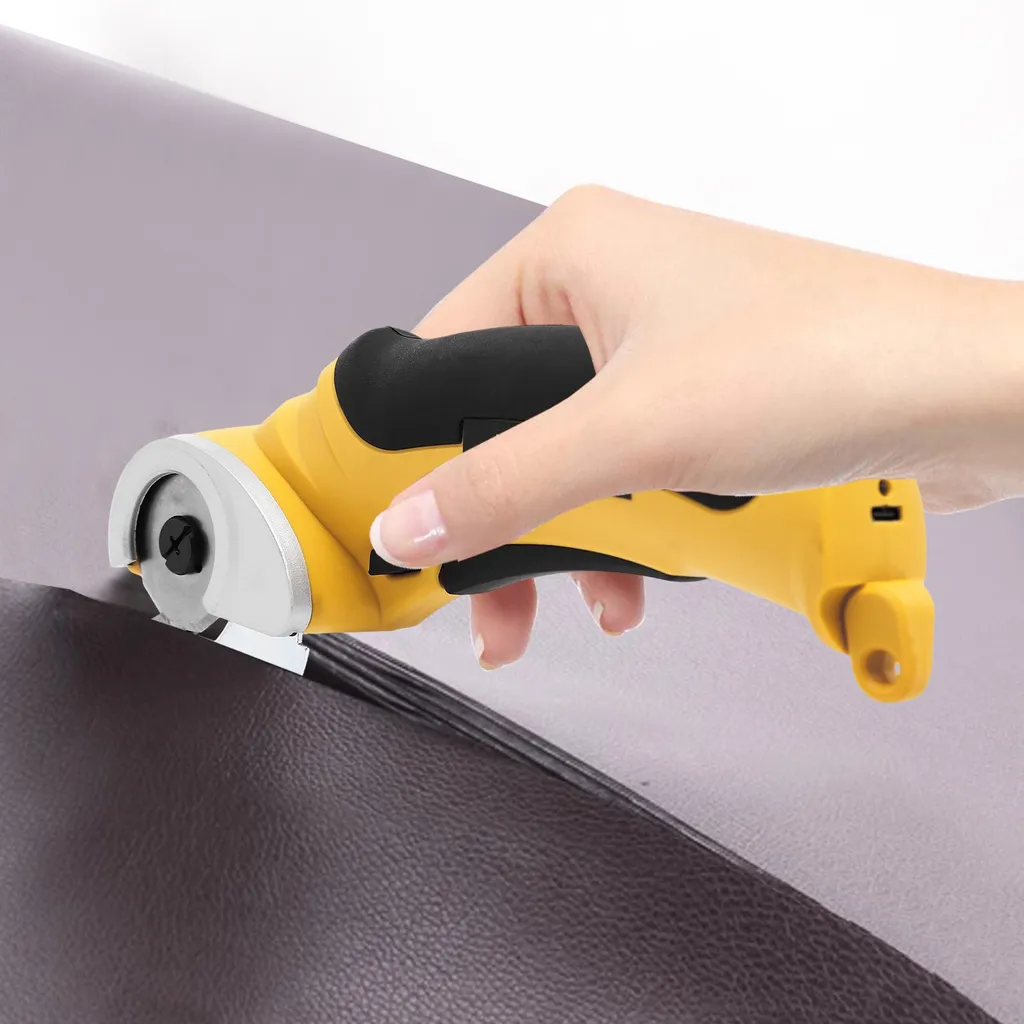 Cisaille universelle électrique rotative pour tissus cuir et carton - 5