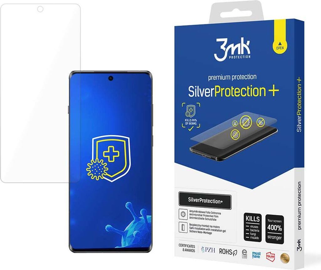 3mk Display Antimikrobielle Schutzfolie SilverProtection+ für Oppo Reno11 F 0,21mm Self-Heal