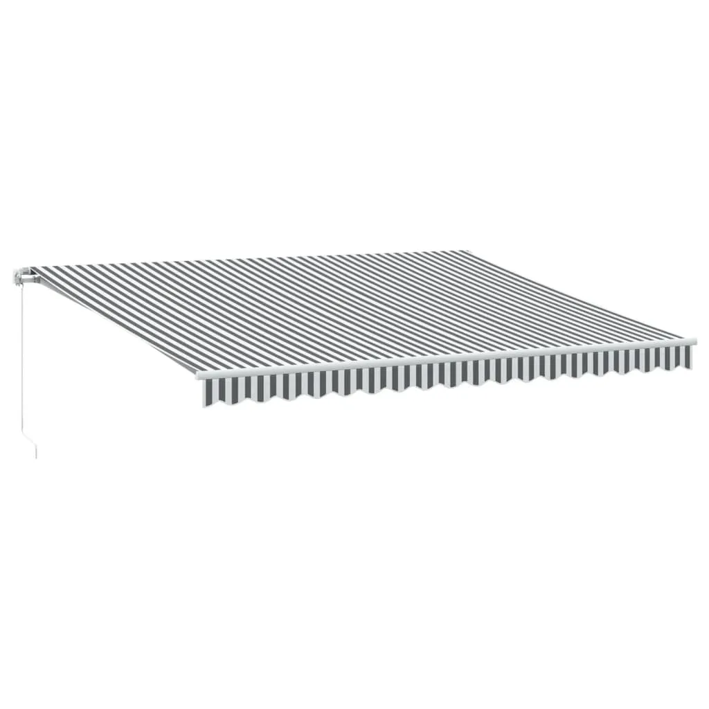 Store banne pour terrasse avec LED 450x350 cm protection solaire manuelle