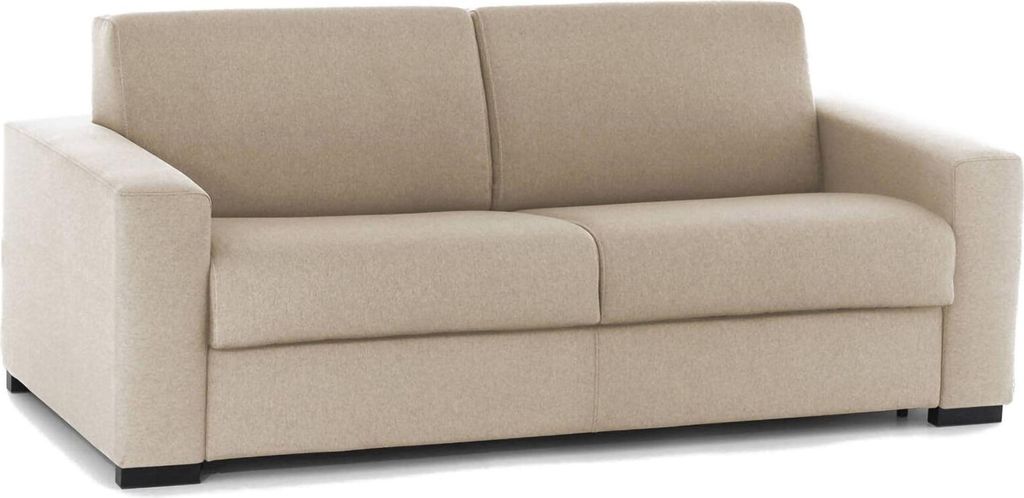 Schlafsofa Aliana, 3-Sitzer-Sofa, 100% Italy, Wohnzimmersofa mit drehbarer–ffnung, aus gepolstertem Stoff, mit Standard-Armlehnen, Cm 220x95h90,...