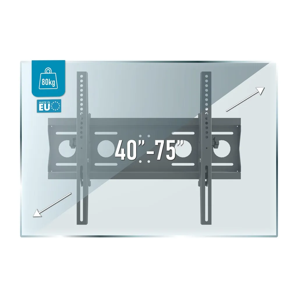 Support TV Mural 65 Pouces Edbak PWB2 pour Fixation Murale Salon - 6