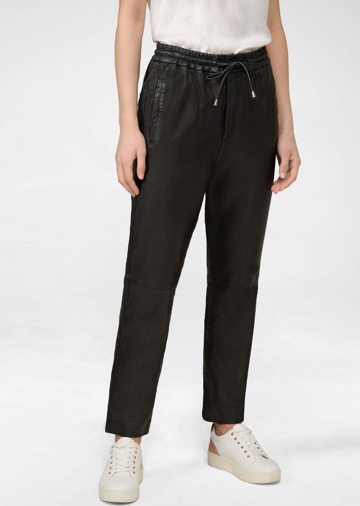 Pantalon en cuir pour femme Jogger en cuir Ricano EMILIA - Image du produit 