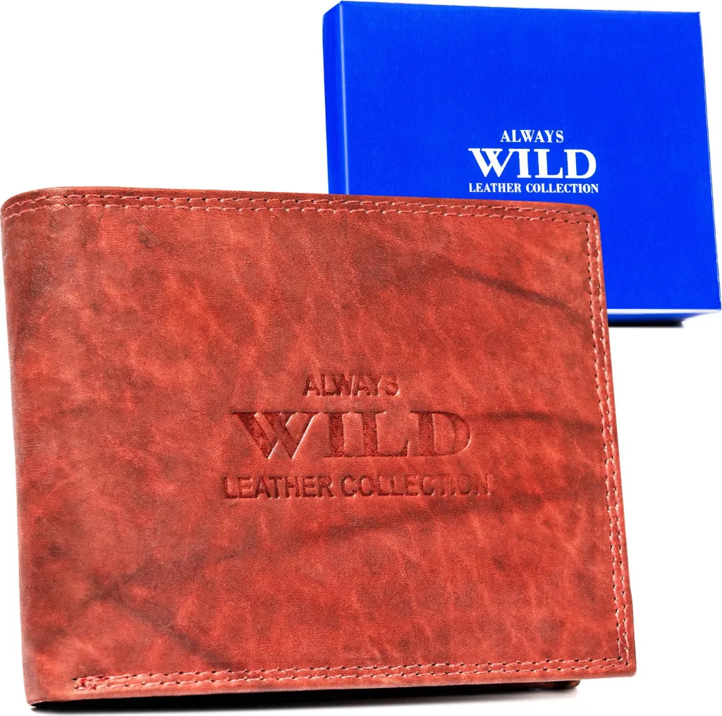 Always Wild AWN5MAL73658 Portafoglio Uomo Box Regalo RFID