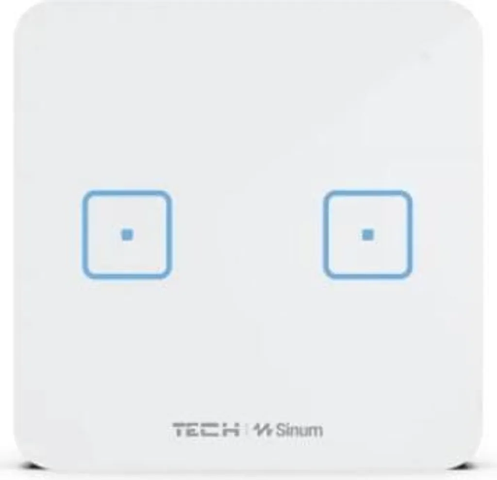 Switch Doppio WS-02M Tech Cont Nero per Installazioni Elettriche