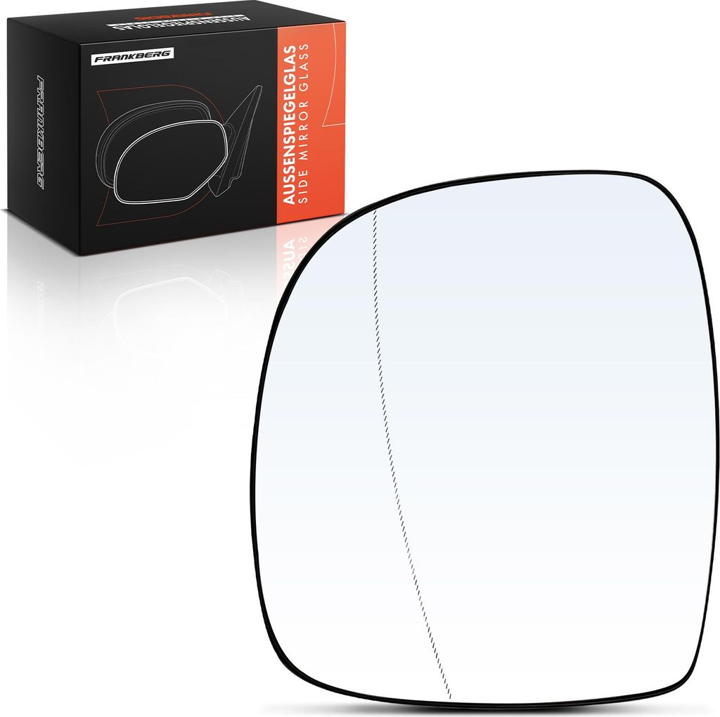 Frankberg 1x Spiegelglas Außenspiegel links für Mercedes-Benz Vito Bus Mixto Kasten W639