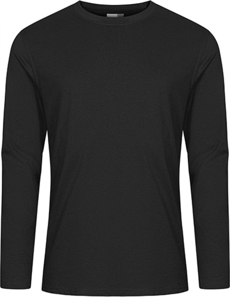 EXCD Langarmshirt Plus Size Herren, Charcoal, 5XL