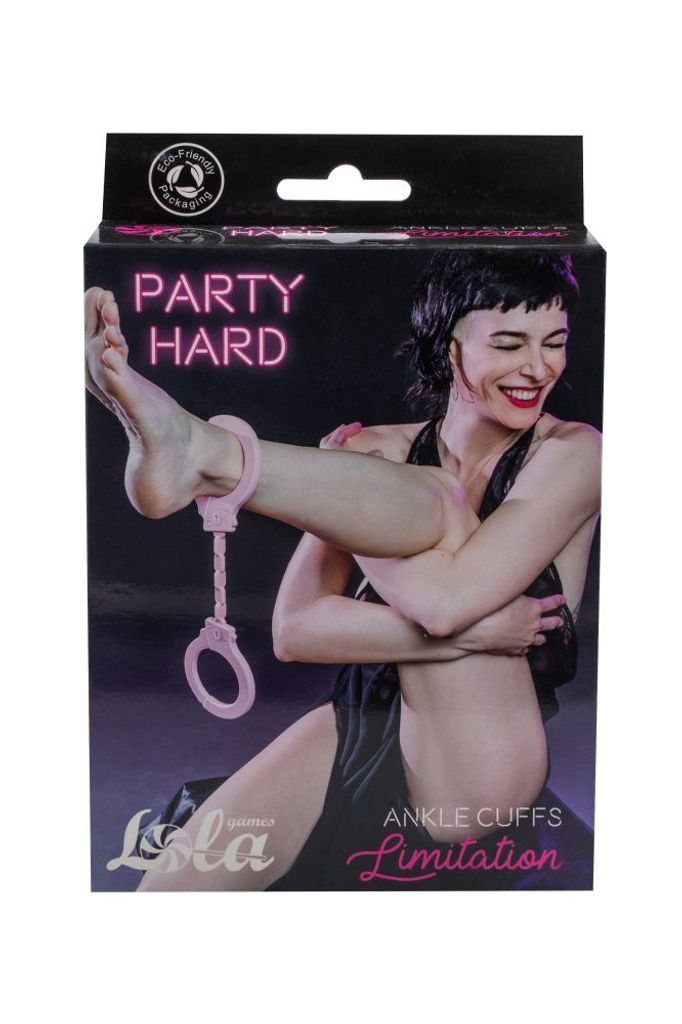 Silicone Ankle Cuffs Party Hard Limitation Pink