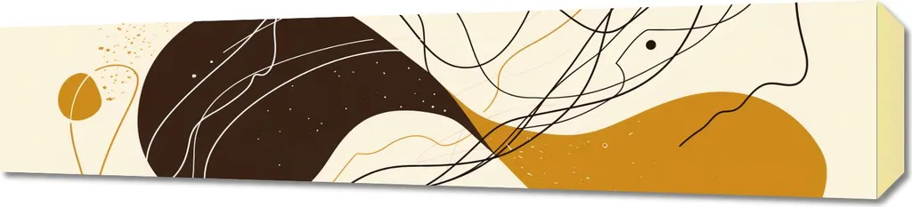 Décoration Murale 90 x 20 cm pour Espaces Étroits - Symphonie de lignes
