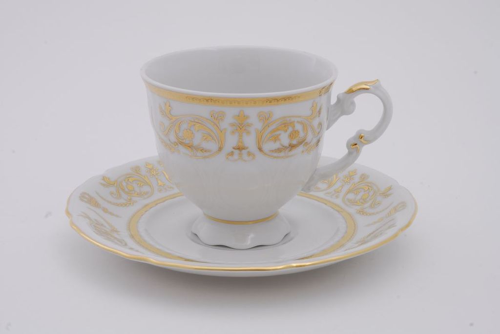 Sonata, Kaffeetasse mit Untertasse, goldene Ornamente, 150 Produktbild 