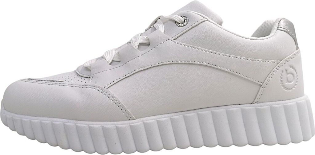 Bugatti Woman Carini Damenschuhe sportlicher Schnürer Weiß Freizeit, Schuhgröße:36 EU