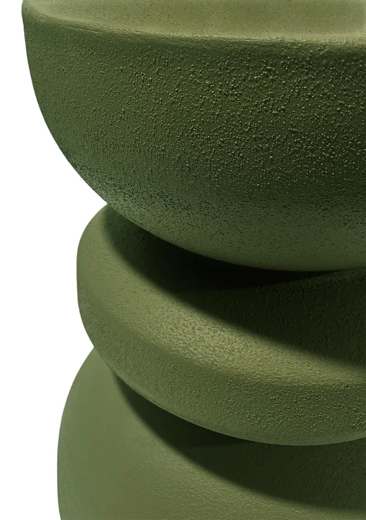 Table basse d'appoint Silvar Rebecca Mobili vert mat 44,5 cm de haut - 6