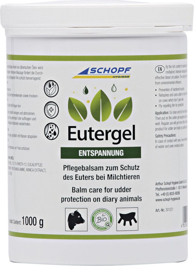 Schopf Eutergel - Pflegebalsam zum Schutz des Euters, 1 kg Produktbild 