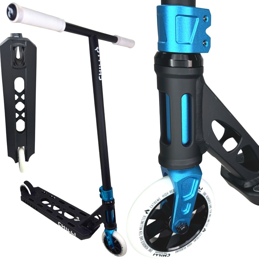 Chilli Pro Scooter Ventus Light M Stunt-Scooter Park H=82cm Schwarz / Türkis