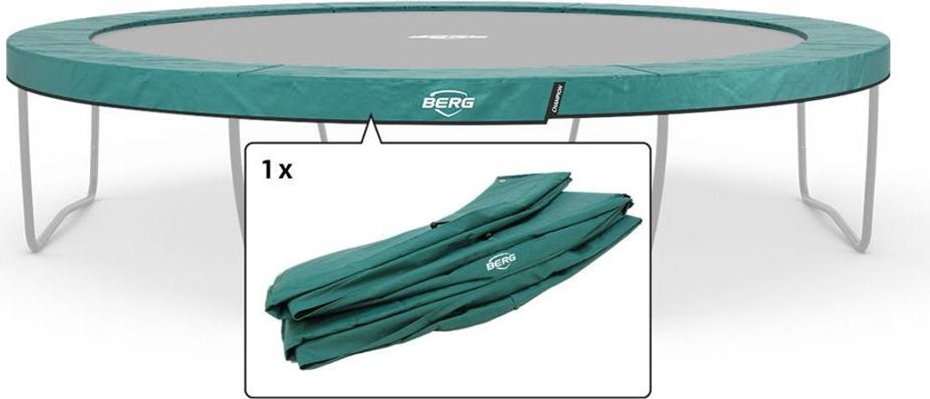 BERG Ersatzteil Schutzrand 430 cm rund grün - Champion Regular Federabdeckung für Trampolin