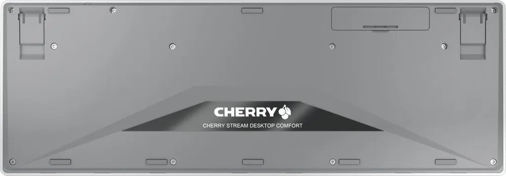 CHERRY Stream Desktop Set Blanc Clavier Souris Sans Fil Layout Allemand