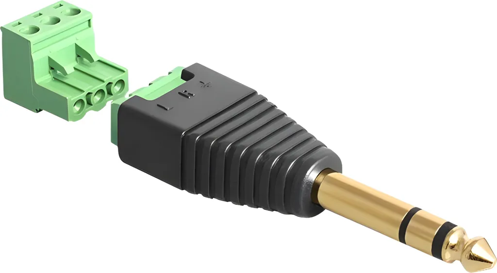 Delock 65460: Adattatore Jack 6.3mm Maschio Stereo a Morsetti