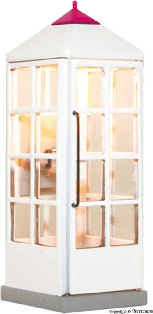 Viessmann 1372 H0 Telefonzelle Telek.geschl.