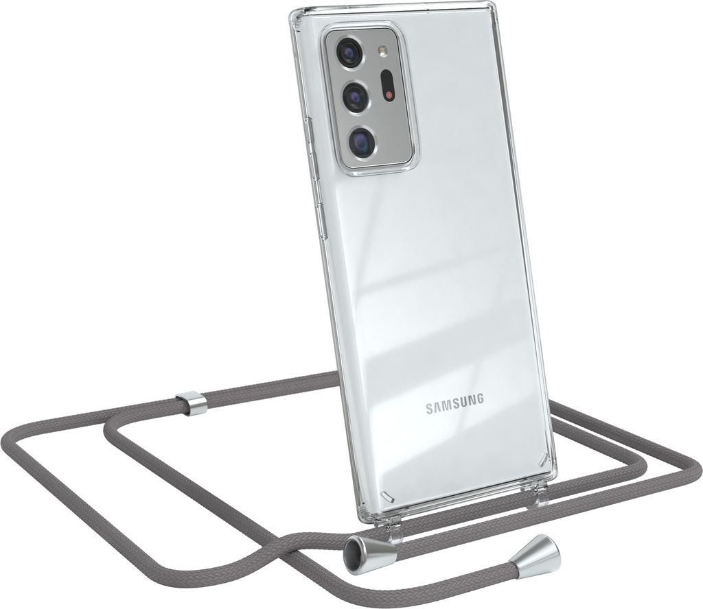 EAZY CASE Handykette kompatibel mit Samsung Galaxy Note 20 Ultra / Note 20 Ultra 5G, Handyhülle mit Umhängeband, Handykordel, Schutzhülle Clear,...