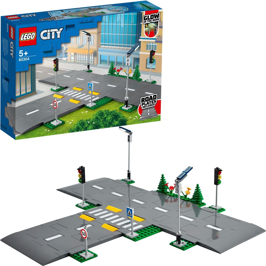 LEGO 60304 City Straßenkreuzung mit Ampeln, Bauset Produktbild 