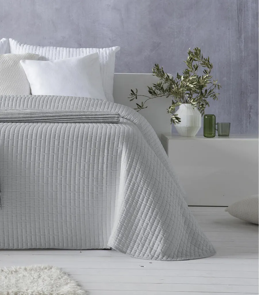 Couette Hosteline AGNES gris perle King size 240x260 cm - Confort hôtelier