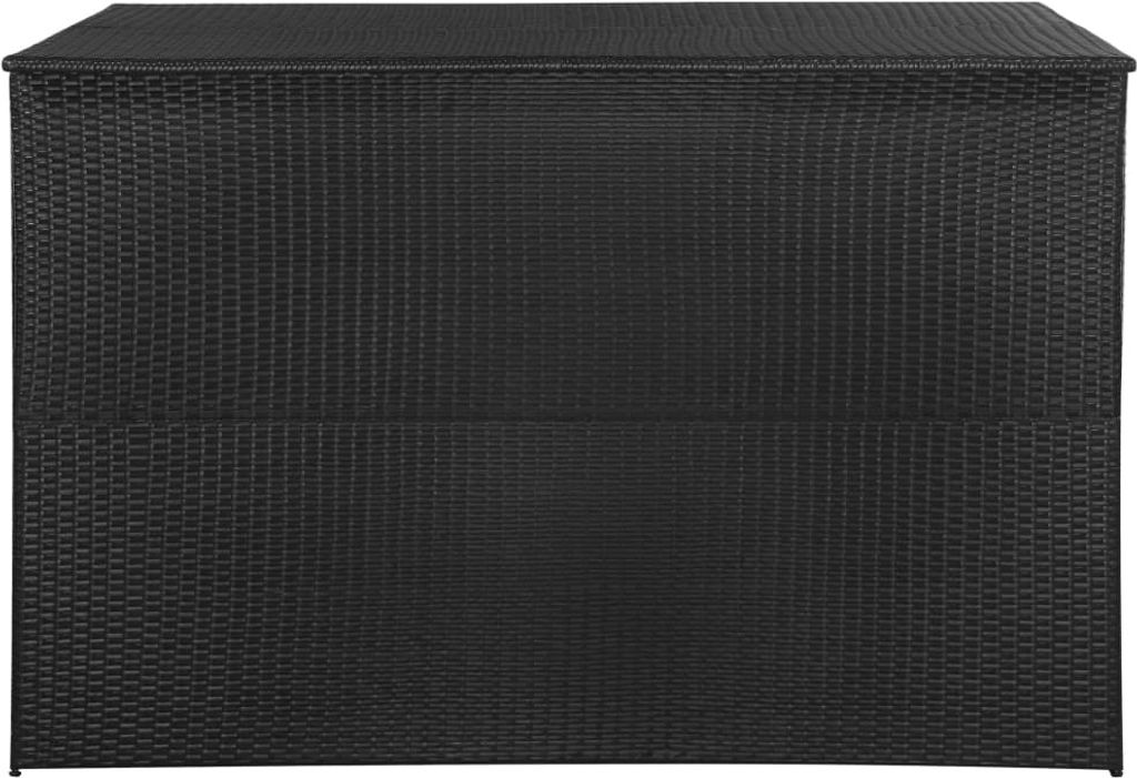"im Sonderangebot"Garden-Auflagenbox - CLORIS - Gartentruhe - Schwarz 150x100x100 cm Poly Rattan DEMöbel 8030036