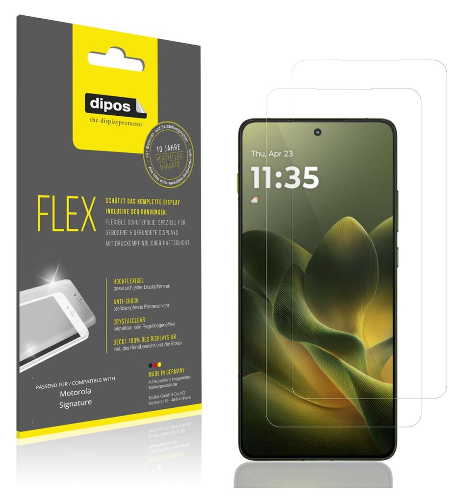 2x Schutzfolie für Motorola Signature Folie, 100% Produktbild 