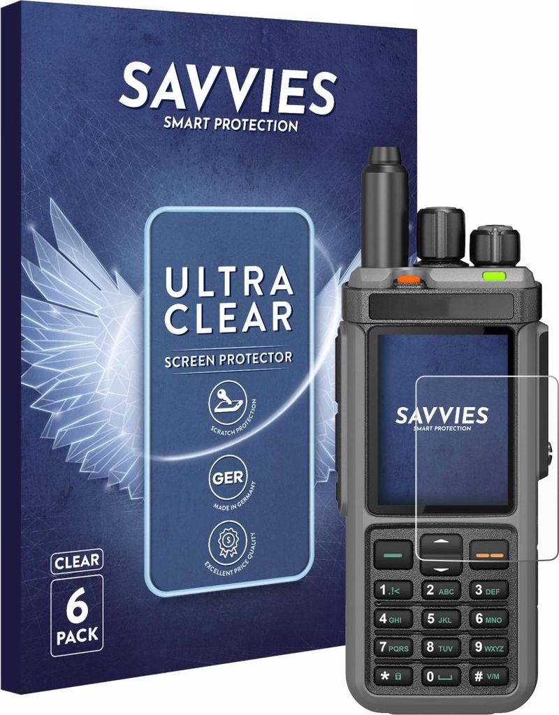 6x Für Radtel RT-880 Schutzfolie Savvies Displayschutz Display Schutz Folie Klar Transparent