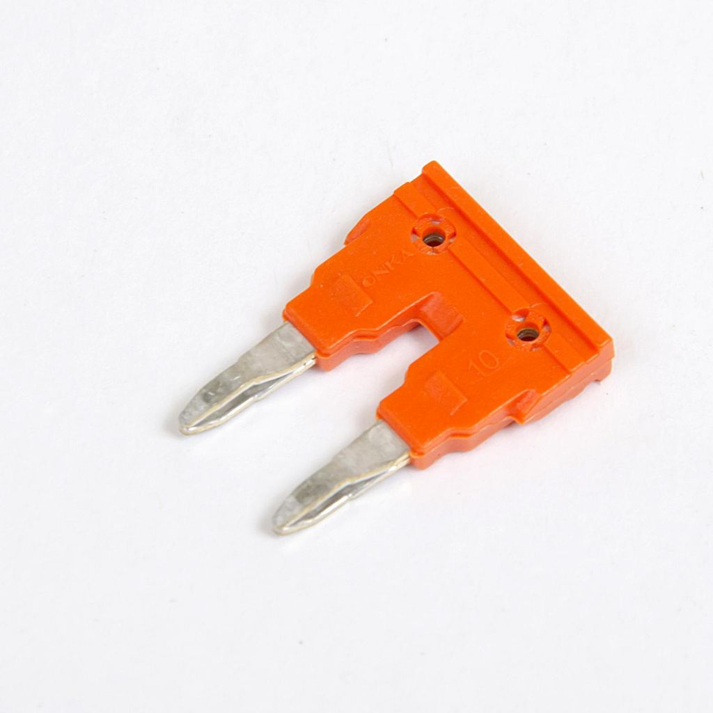 ONKA 10/2 Isolierte Steckfirstbrücke für 10mm2 Schraubklemme, 1060121