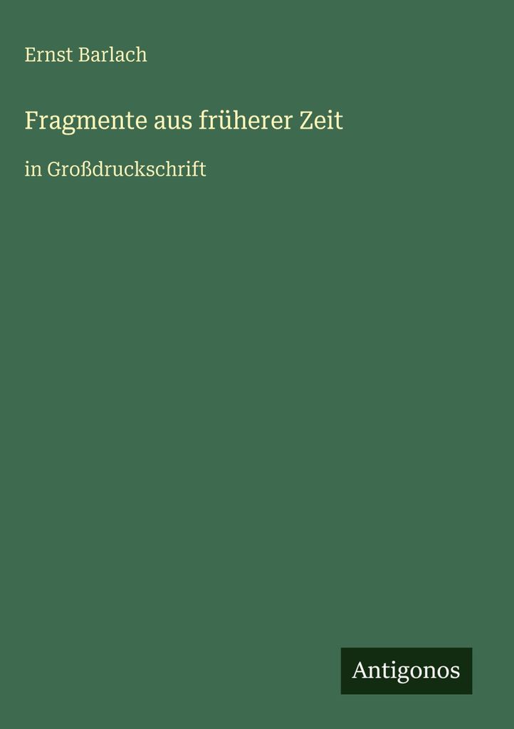 Fragmente aus früherer Zeit