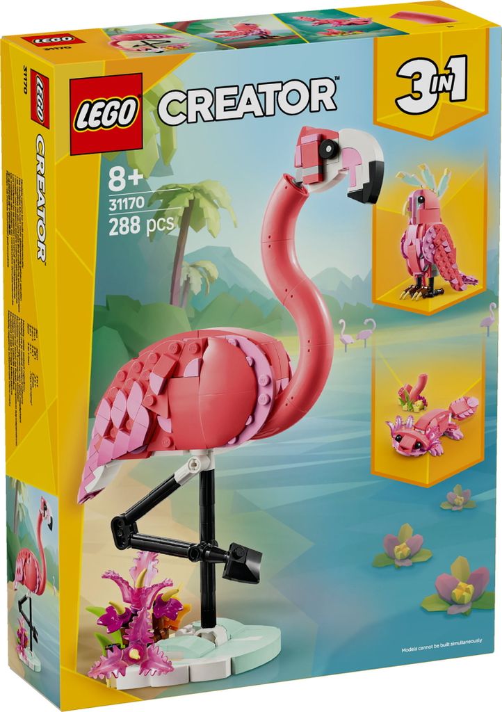 Wilde dieren: De roze flamingo Productafbeelding 