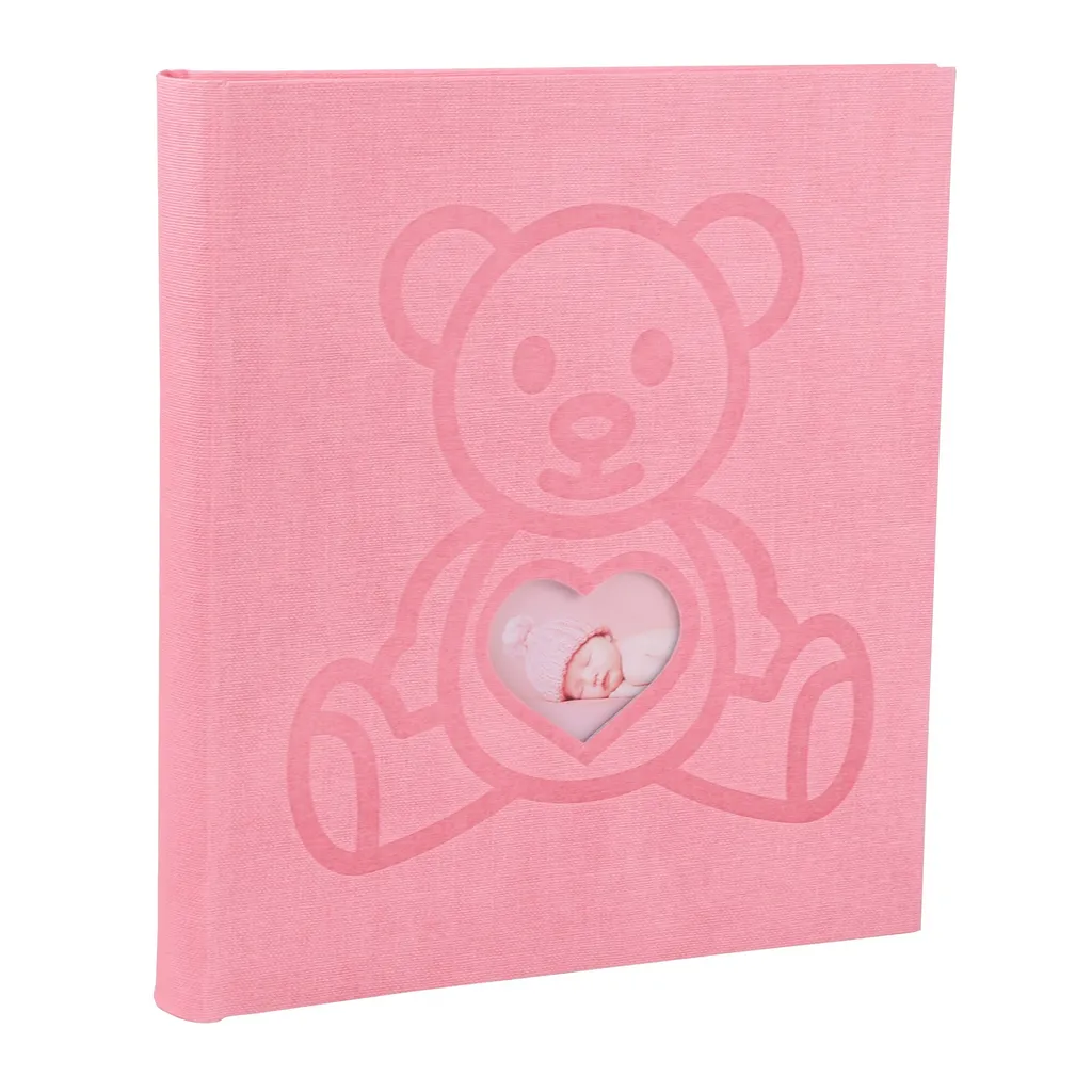 Exacompta 16566E Album Foto Teddy Rosa 29x32 cm 60 Pagine per Nascita