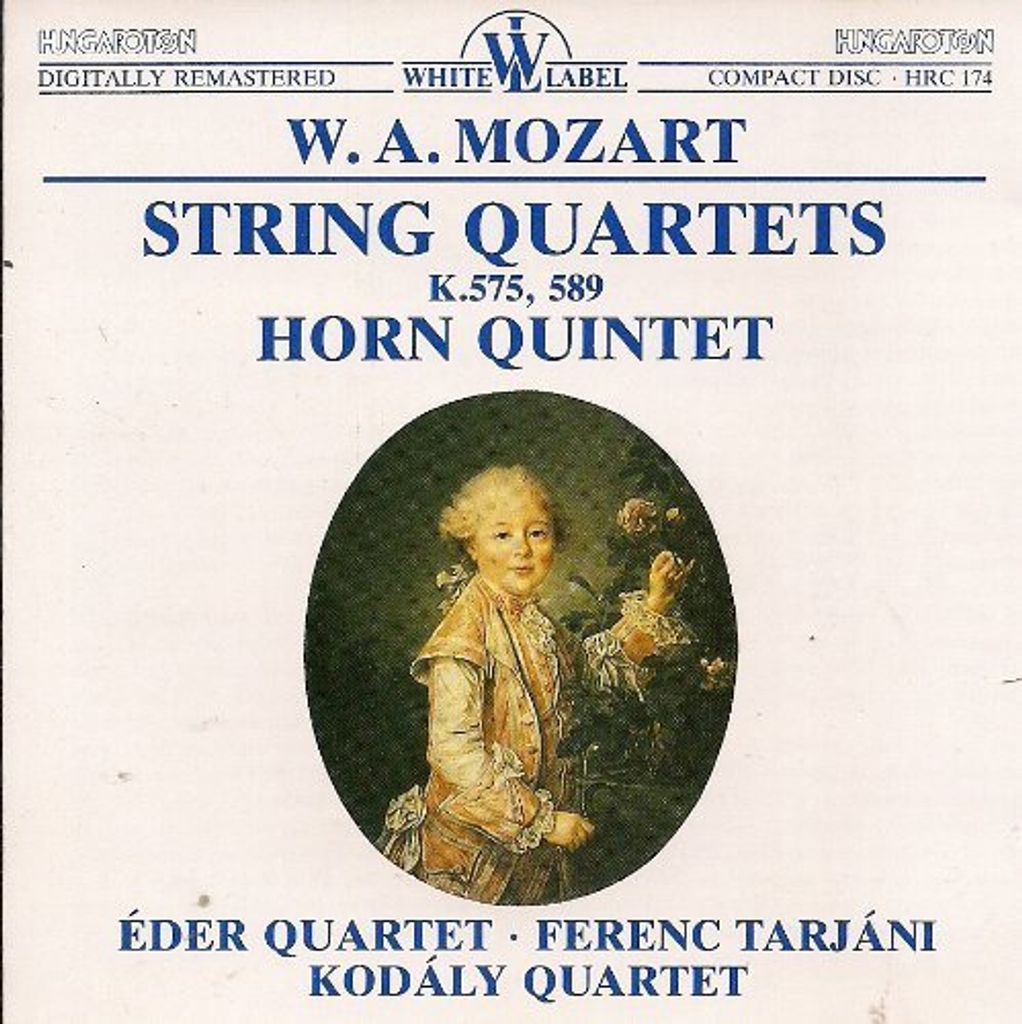 Unknown Artist - String Quartet K.575 589 / Horn Quinte