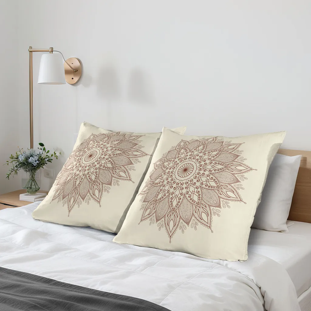 Grande Cuscino Quadrato Mandala Per Meditazione Copertura