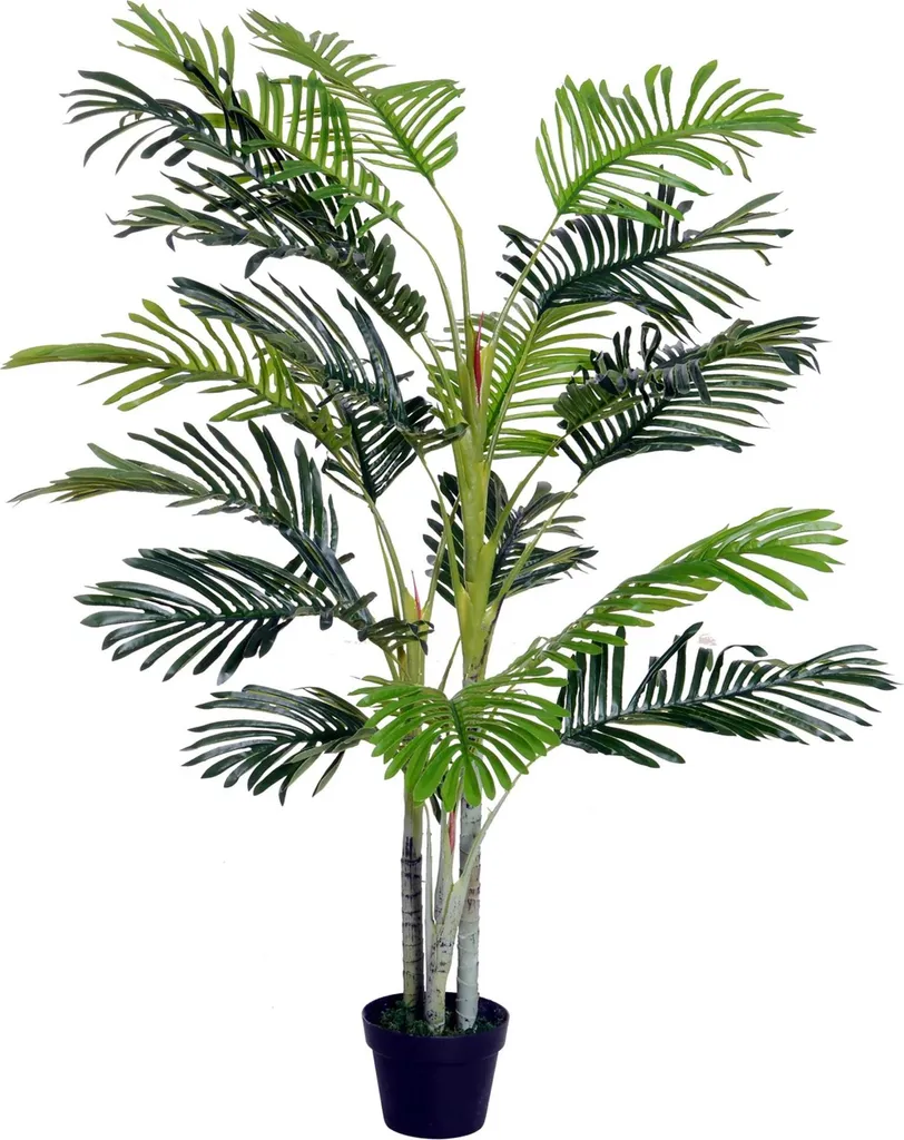 Palmier artificiel 150 cm anti-entretien - Plante réaliste pot lesté