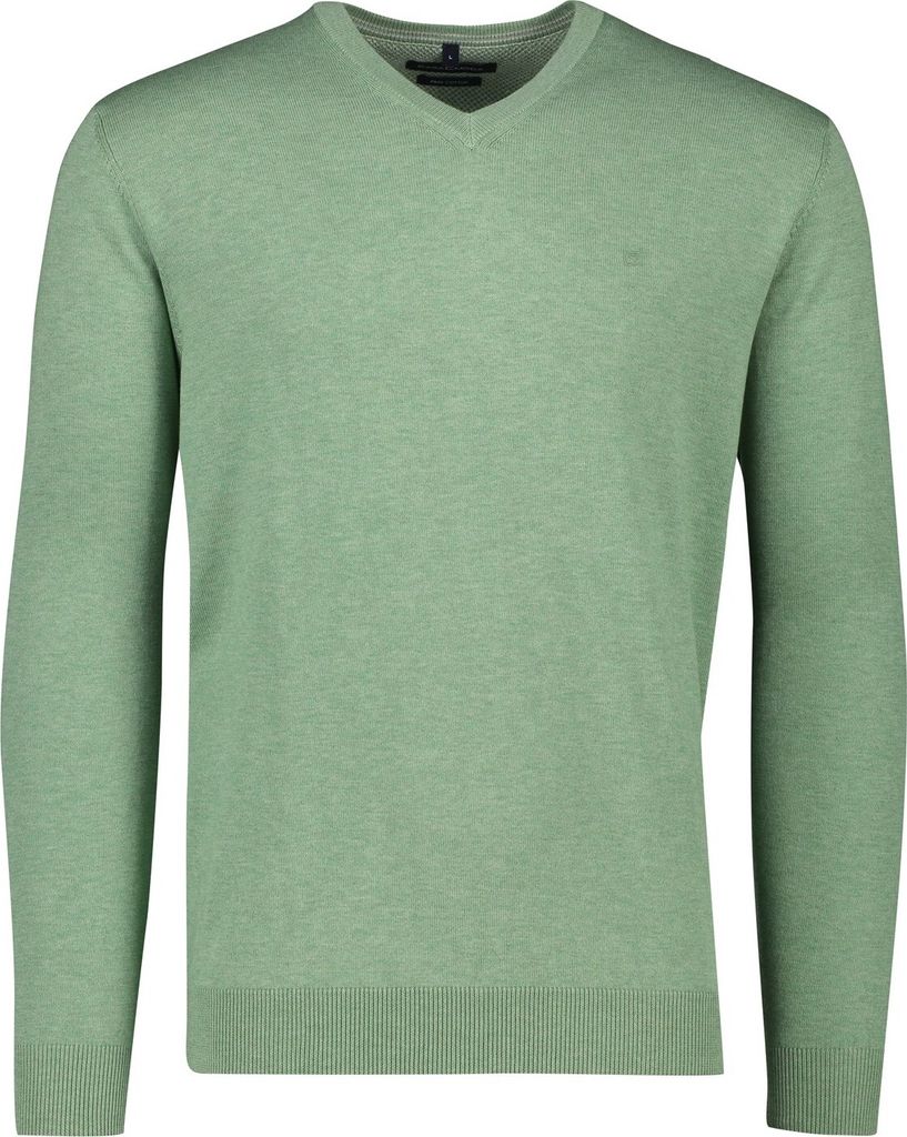 Casa Moda Pullover V-Ausschnitt grün meliert Produktbild 