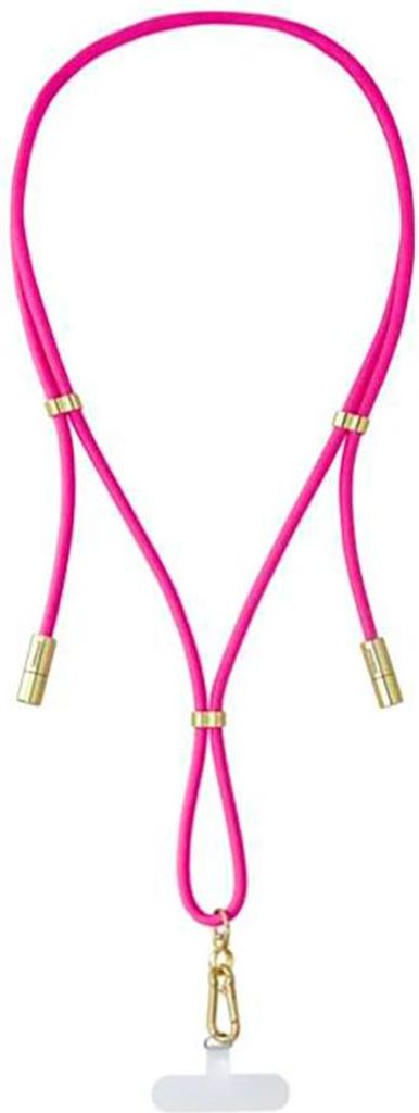 Handykette und Lade-/Datenkabel Cell Phone Charging Lanyard (neon-pink, 1,65?Meter, USB-C, PD3.0 / QC4.0, Nylon)