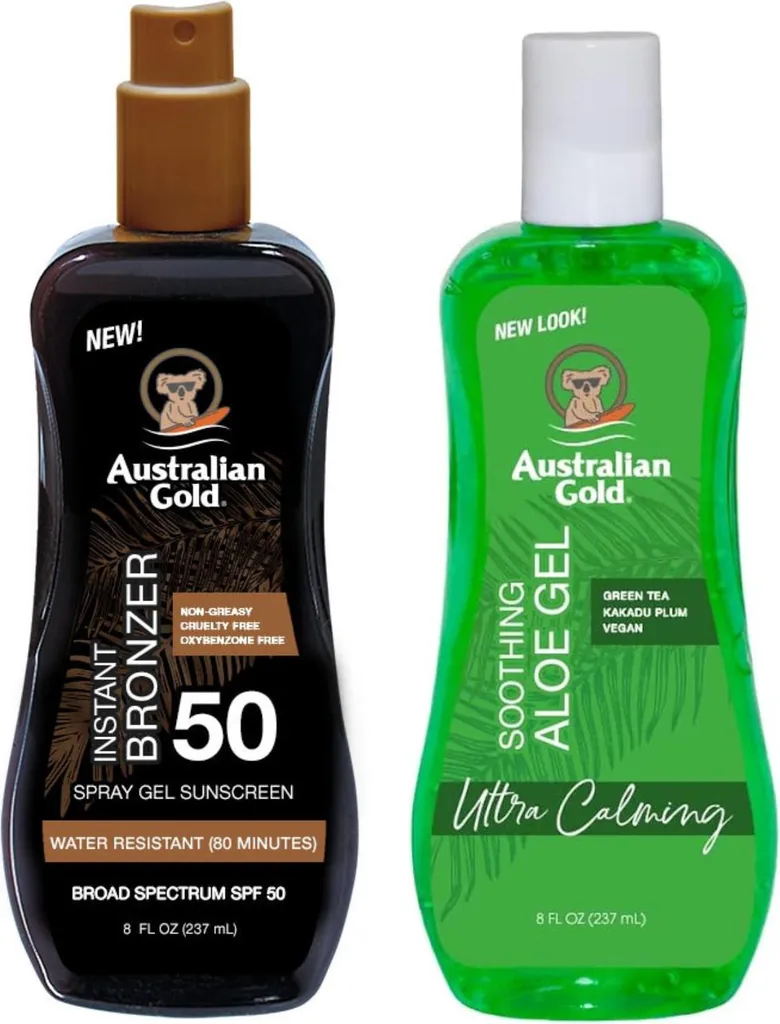 Protezione Solare Sicura Australian Gold SPF50 + Gel Aloe Delicato