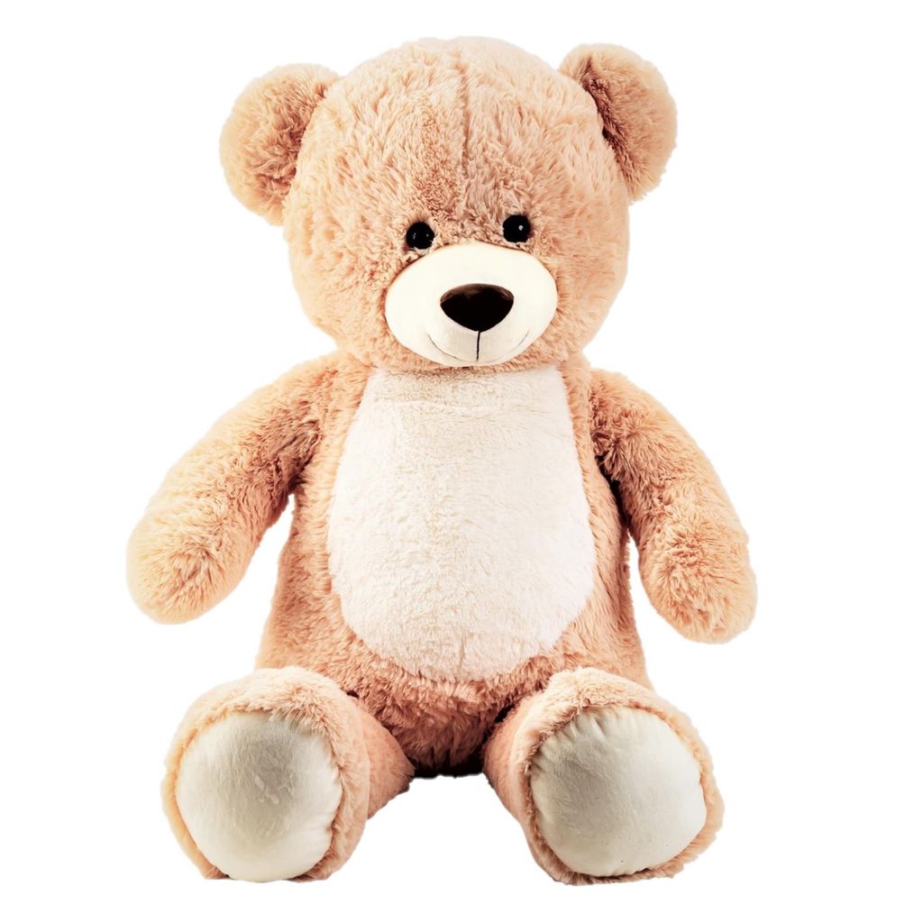 Teddybär braun sitzend mit Schleife 56 cm Plüschtier Kuscheltier Kuschelbär 