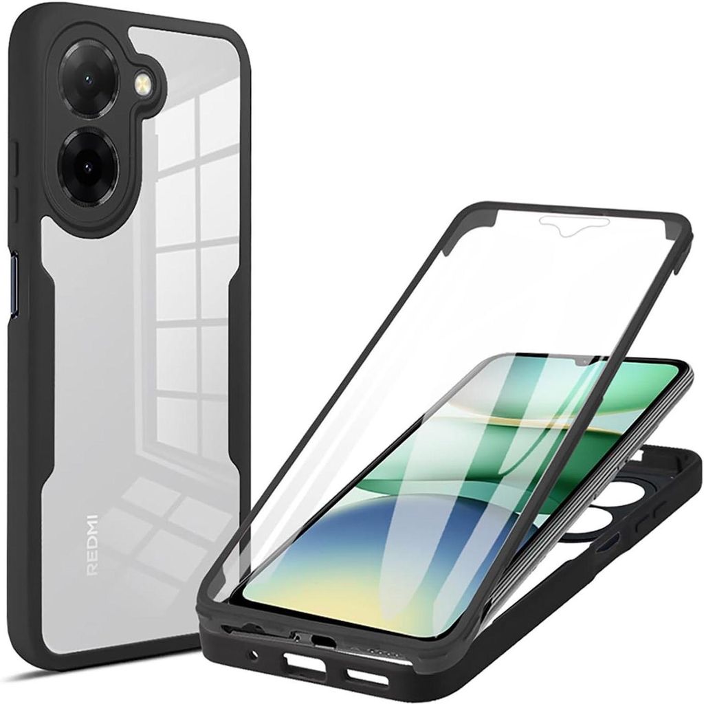 Coque intégrale 360° en TPU hybride acrylique pour Xiaomi Image du produit 