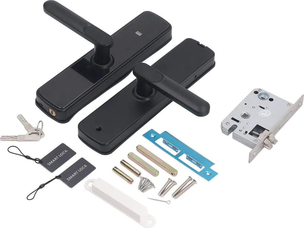 Serrure connectée intégrale avec lecteur de carte et code pour pro - 2