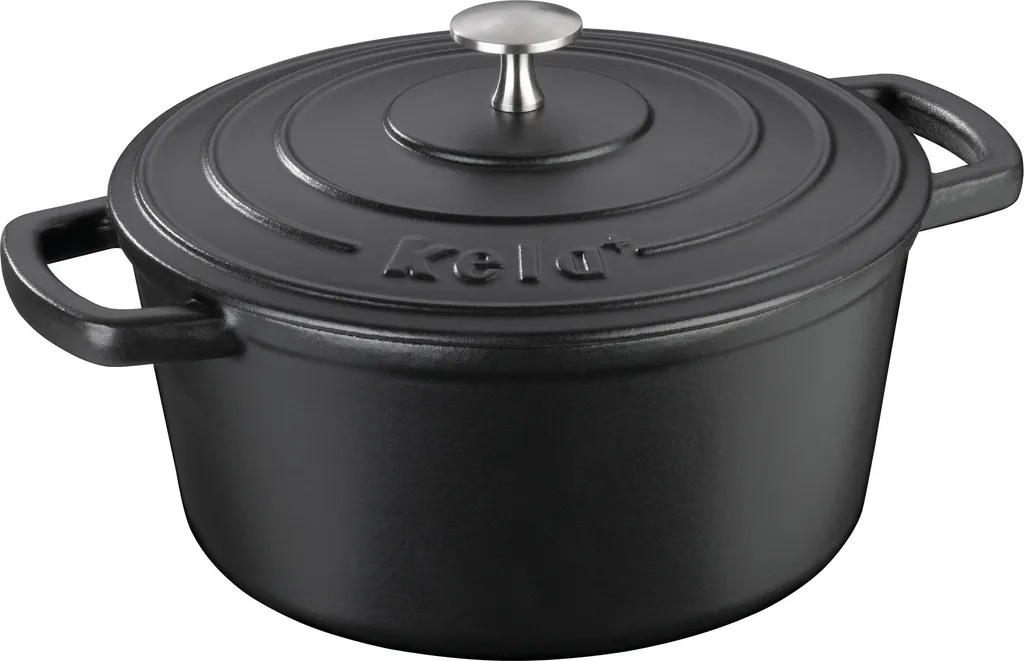 Casseruola Calido con Coperchio 4 Litri - Pentola in Ghisa Smaltata