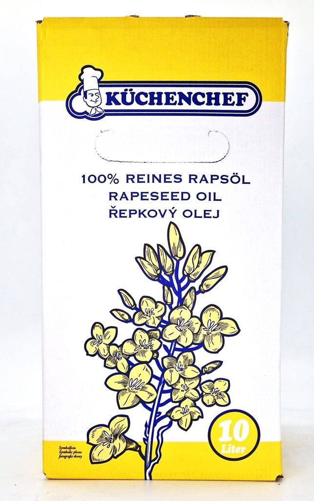 Rapsöl Küchenchef 100% reines Rapsöl in 10L Karton für kalte & warme Küche Imbiss Restaurants