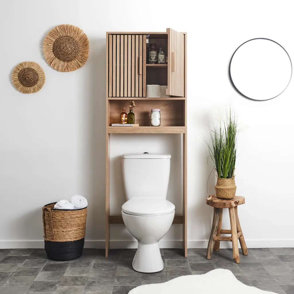 Meuble de Rangement WC Klaus - Solution Gain de Place Salle de Bain
