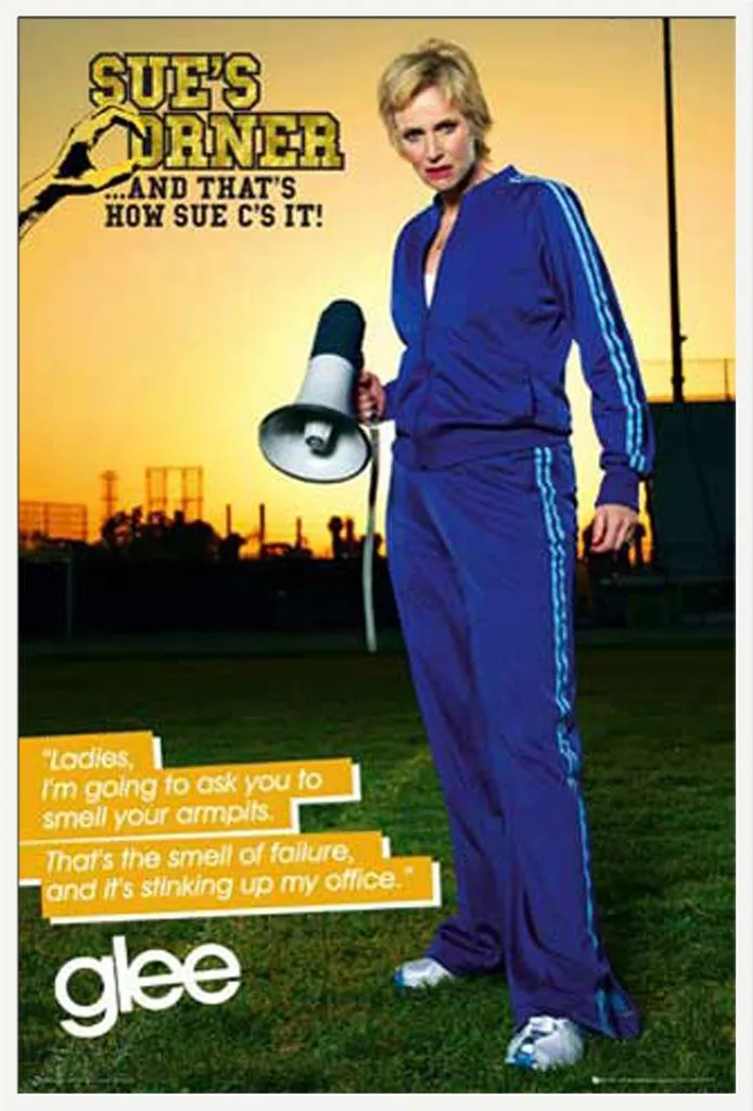 Affiche GLEE avec Cadre Interchangeable Blanc Shinsuke et Vitre Acrylique