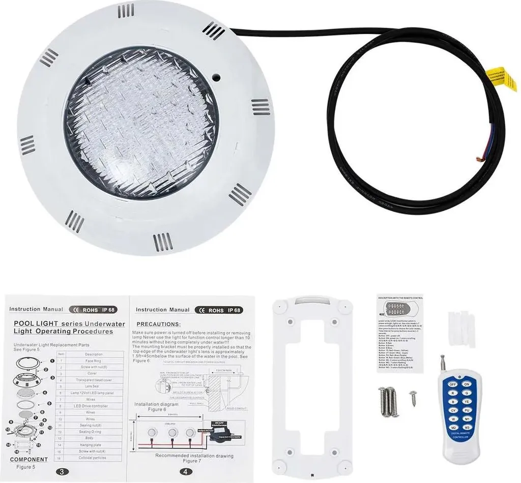 Illuminazione LED Design per Piscine - Modalità RGB e Design Impermeabile